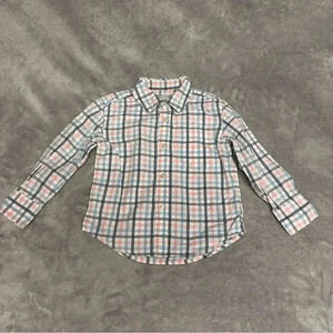 Nordstrom - Long sleeve button down plaid shirt. Size 2